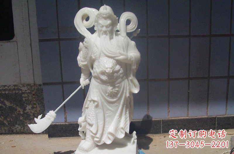 合肥石雕武财神提刀关公