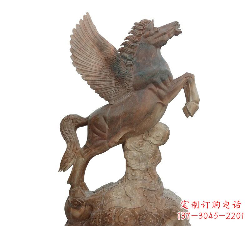 合肥石雕祥云飞马