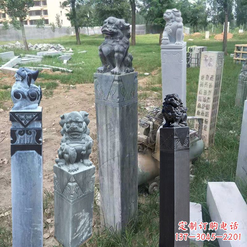 合肥石狮子拴马柱