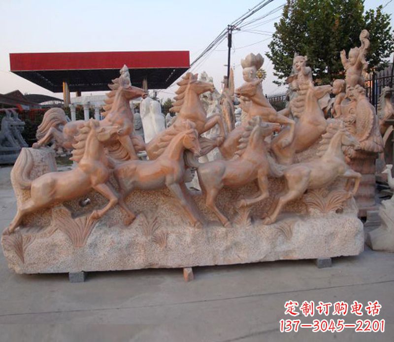 合肥石头奔马雕塑