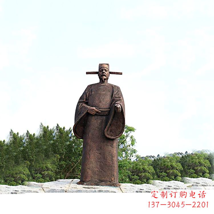 合肥世界法医学鼻祖纯铜宋慈公园景区终归历史名人雕像