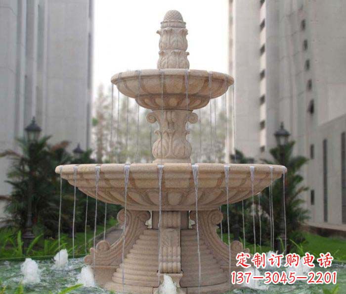 合肥双层喷泉小区石雕