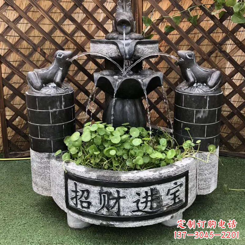合肥双层喷泉石雕