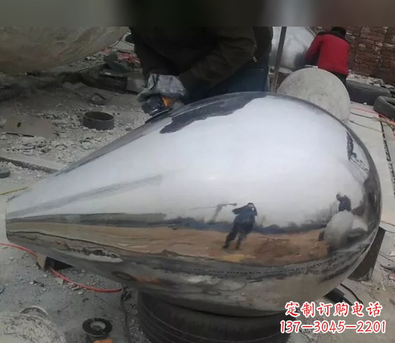 合肥水滴不锈钢商场雕塑