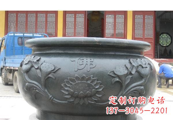 合肥水缸寺庙铜雕 (2)