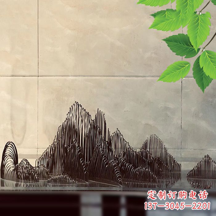 合肥水景水池不锈钢假山雕塑