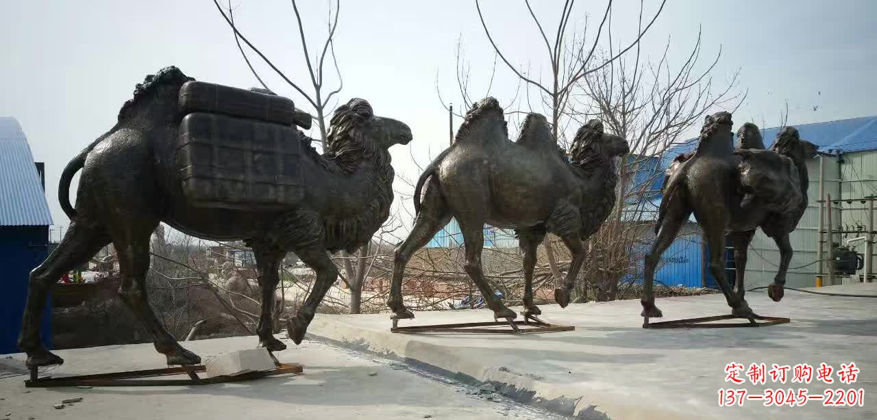合肥丝绸之路铜骆驼雕塑