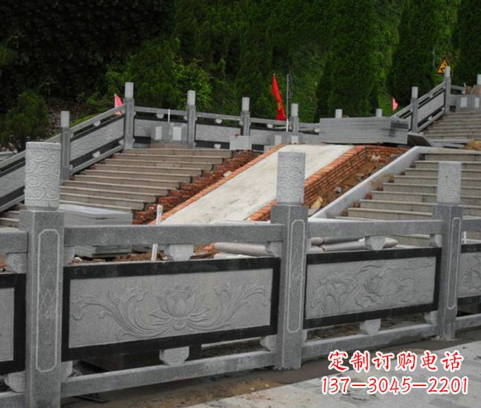 合肥寺庙景观仿古石栏板 (2)
