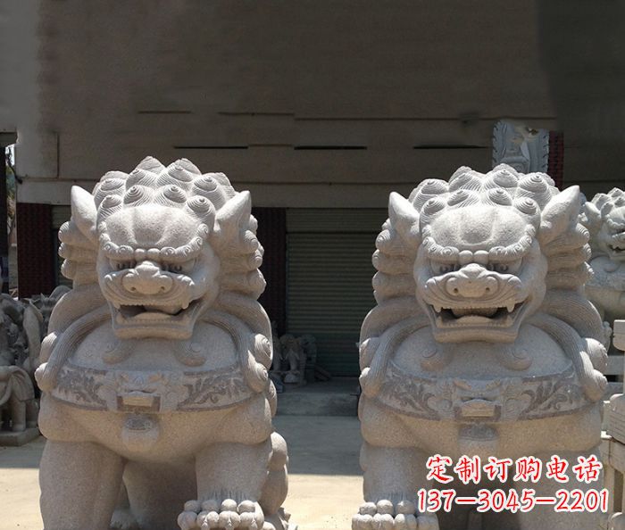 合肥寺庙景观仿古镇宅石狮子