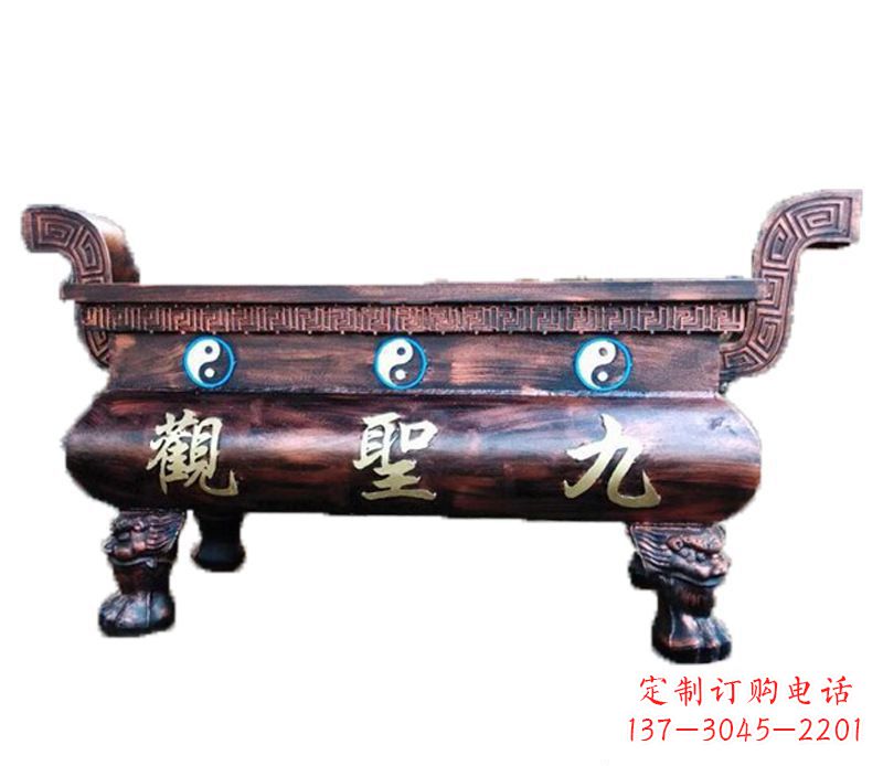 合肥寺庙九龙香炉铜雕