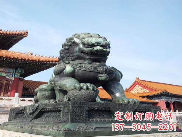 合肥寺庙青铜狮子