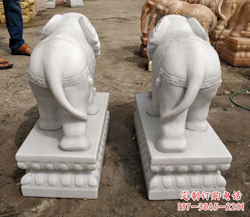 合肥寺庙石雕大象