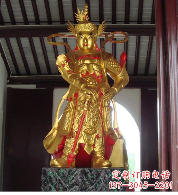 合肥寺庙韦陀菩萨铜雕