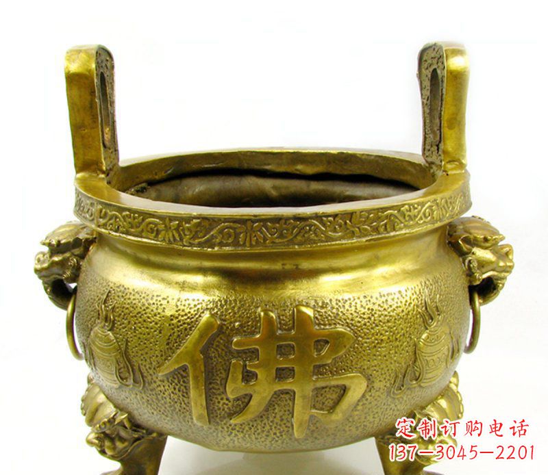 合肥寺庙香炉铜雕 (6)