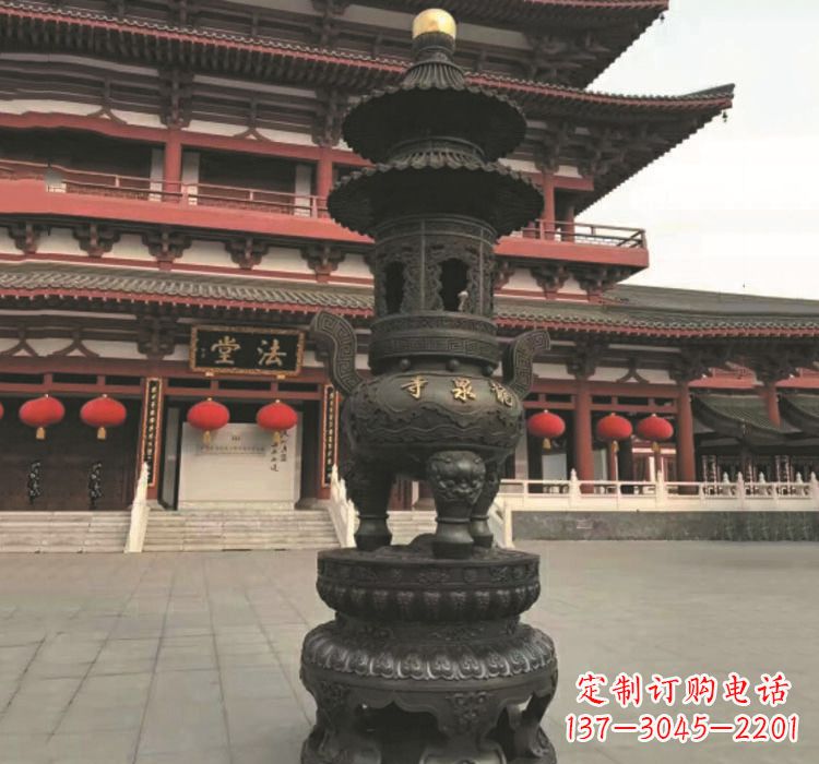 合肥寺庙香炉铜雕222