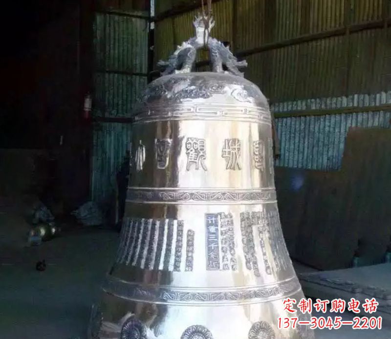 合肥寺庙铸铁铜钟雕塑