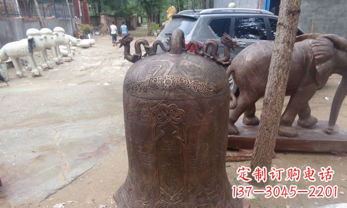 合肥寺庙铸铜钟铜雕 (3)