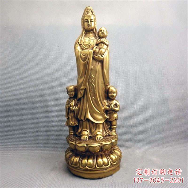 合肥送子观音纯铜雕塑