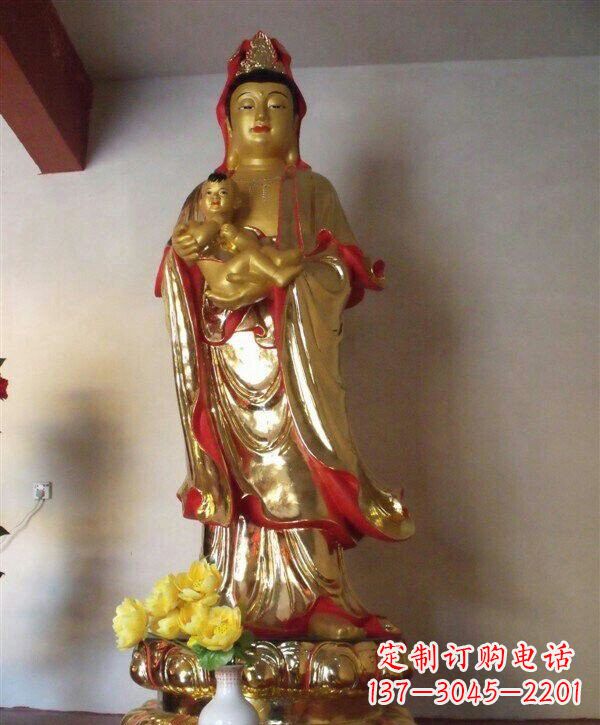 合肥送子观音铜雕 (2)