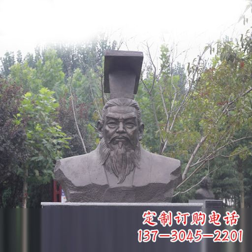 合肥隋朝开国皇帝隋文帝杨坚石雕头像
