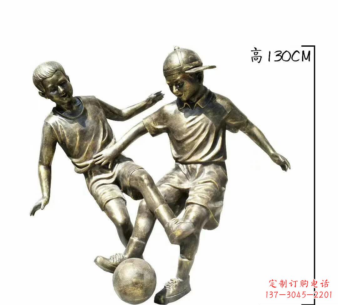 合肥踢足球人物铜雕112
