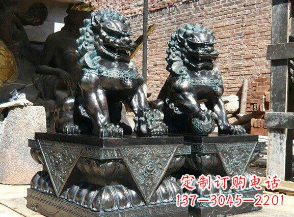 合肥天安门狮子铜雕塑