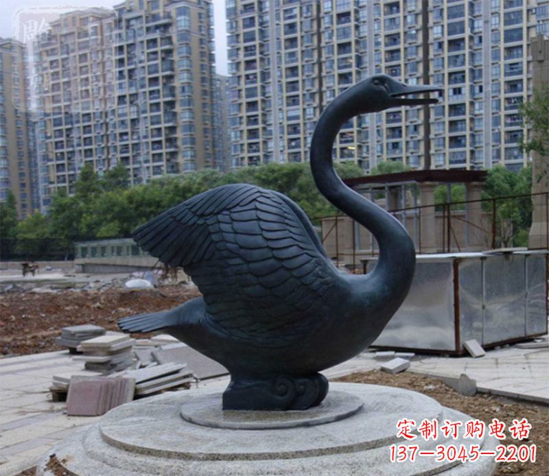 合肥天鹅动物铜雕