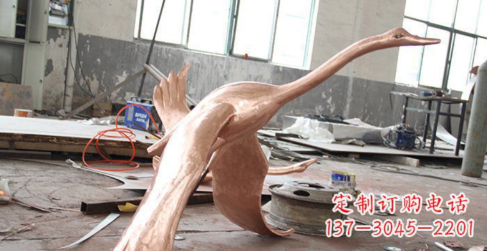 合肥天鹅铸铜动物铜雕