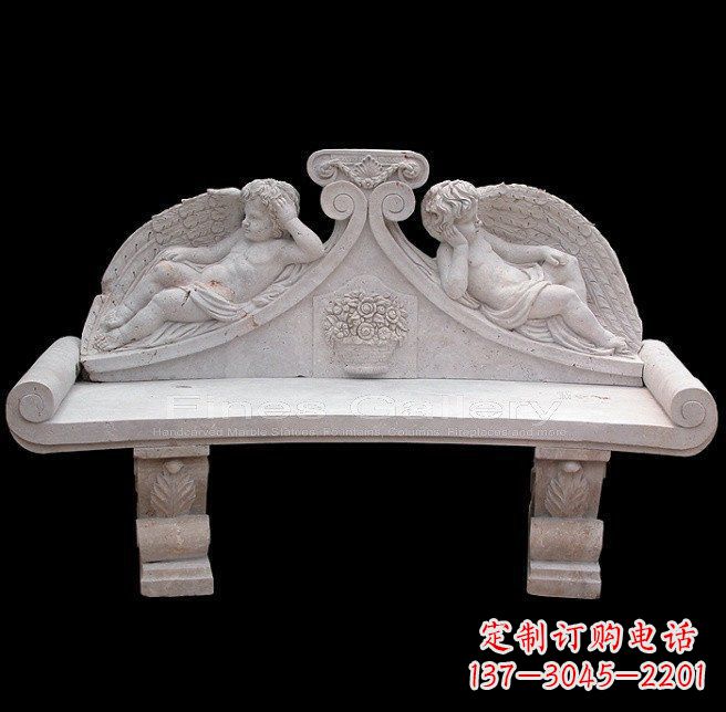 合肥天使石雕座椅公园景观雕塑