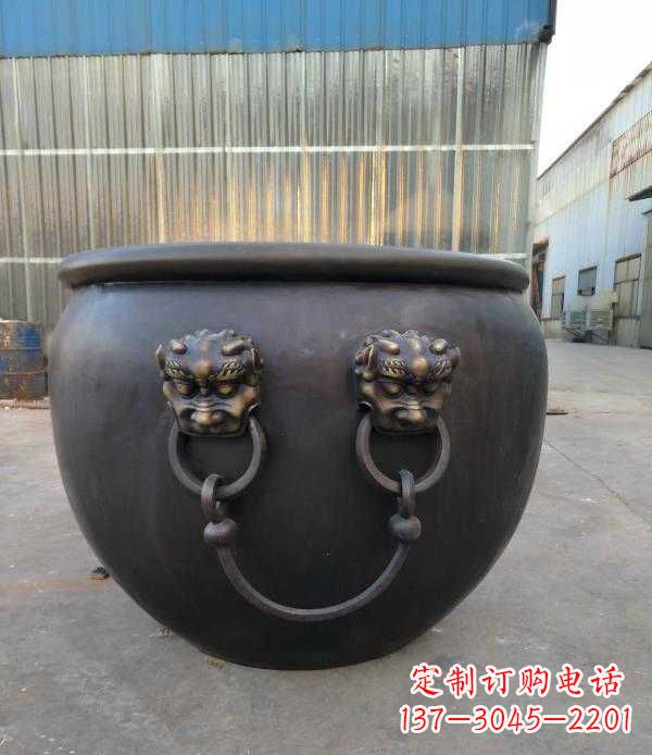 合肥庭院水缸铜雕