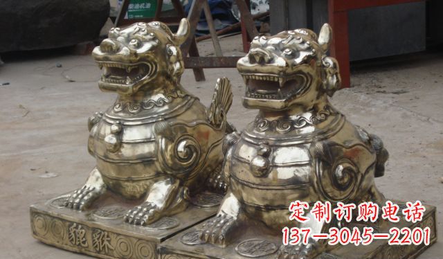 合肥庭院招财貔貅动物铜雕