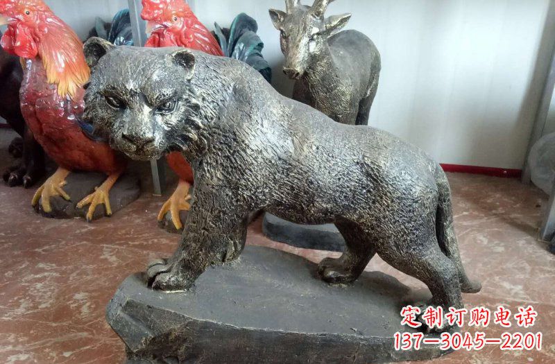 合肥铜雕豹子雕塑