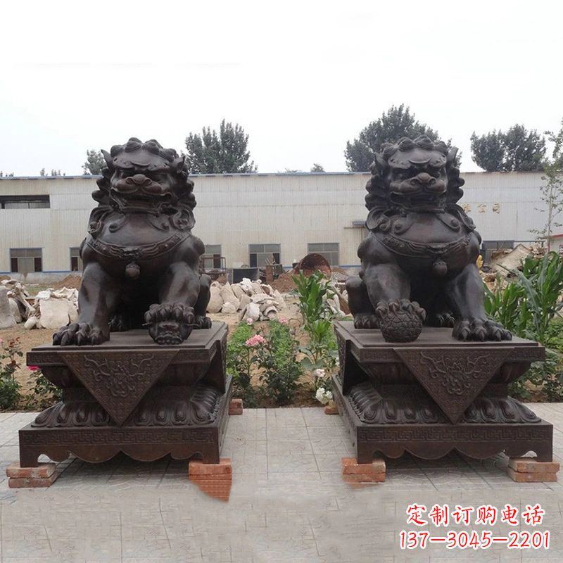 合肥铜雕北京狮子
