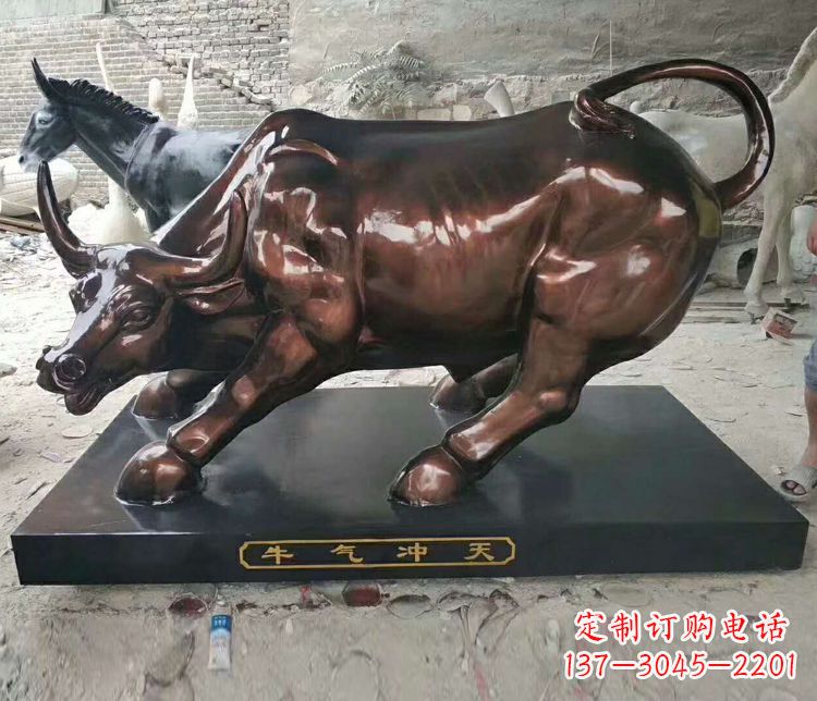 合肥铜雕城市牛气冲天