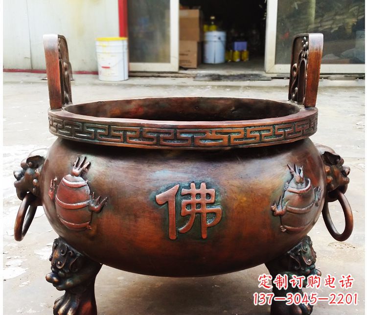 合肥铜雕祠堂景观香炉