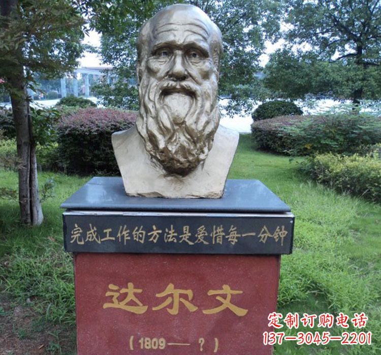 合肥铜雕达尔文头像雕塑