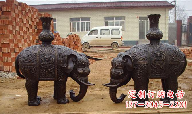 合肥铜雕大象公园动物雕塑