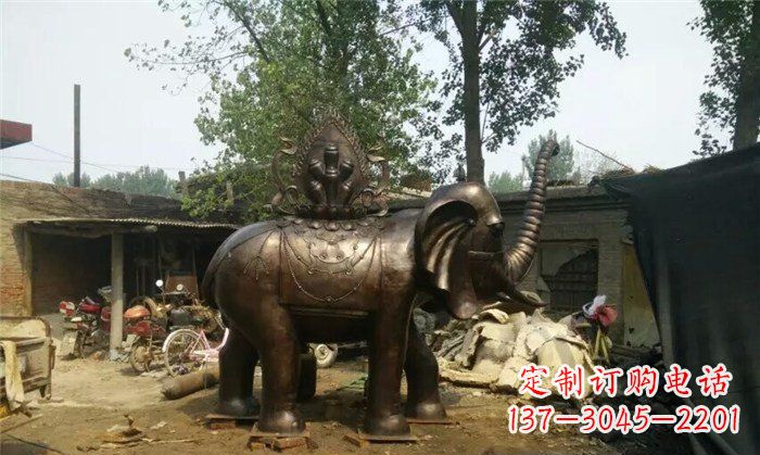 合肥铜雕大象平安吉祥公园动物雕塑