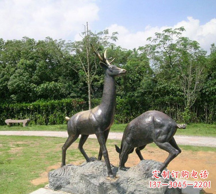 合肥铜雕动物梅花鹿