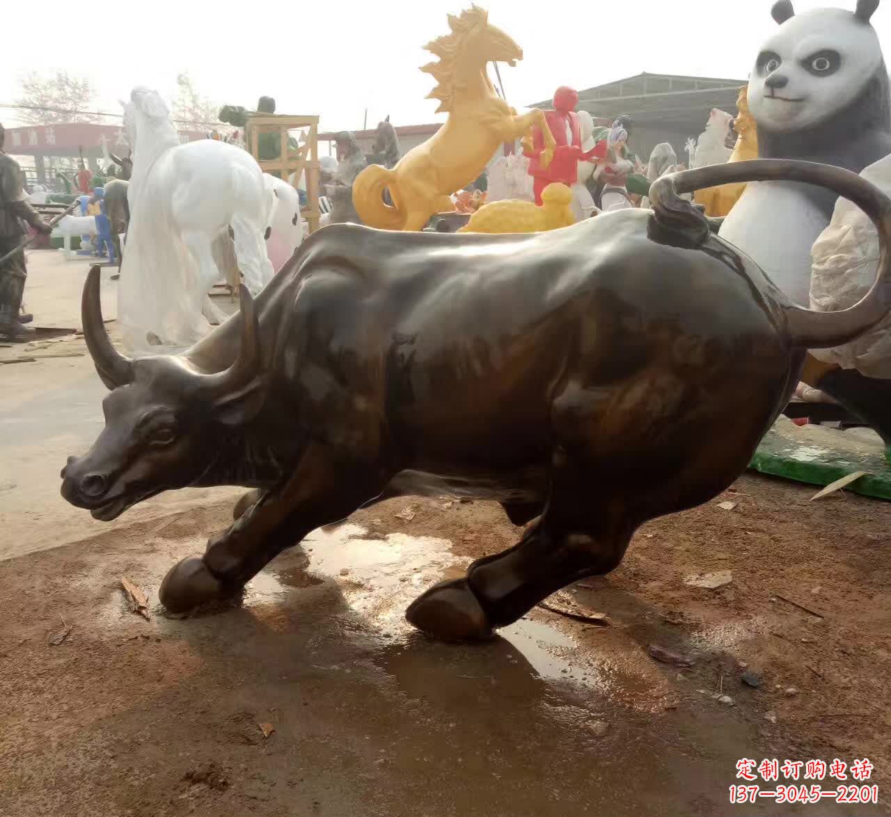 合肥铜雕动物牛