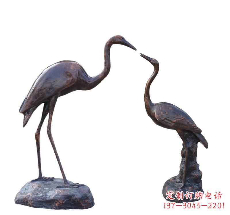 合肥铜雕动物仙鹤