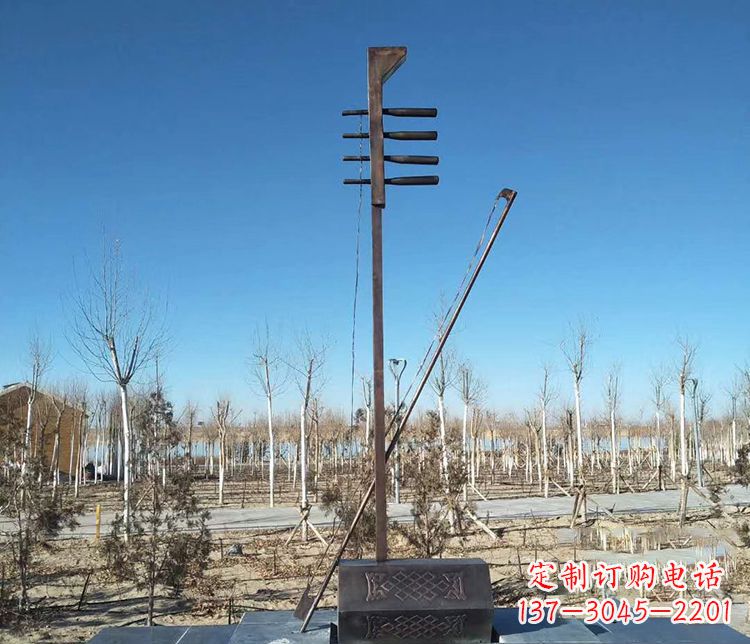 合肥铜雕二胡景观雕塑
