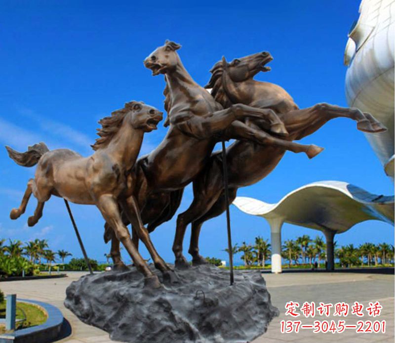 合肥铜雕飞马广场动物雕塑