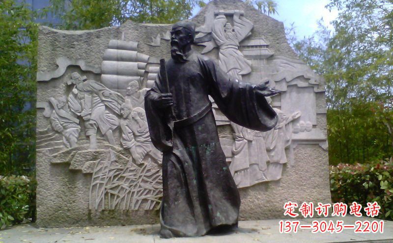 合肥铜雕古代名人雕塑
