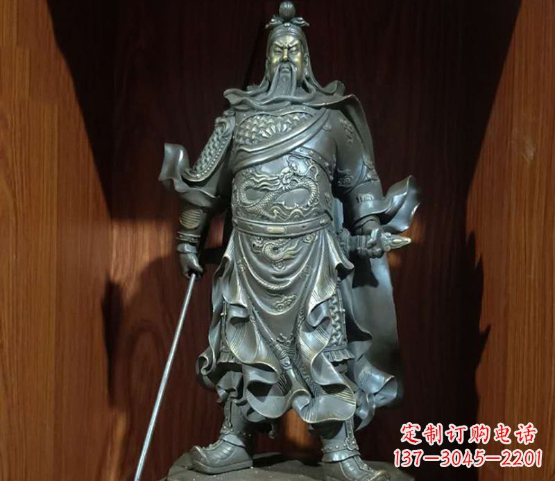 合肥铜雕关公人物雕塑