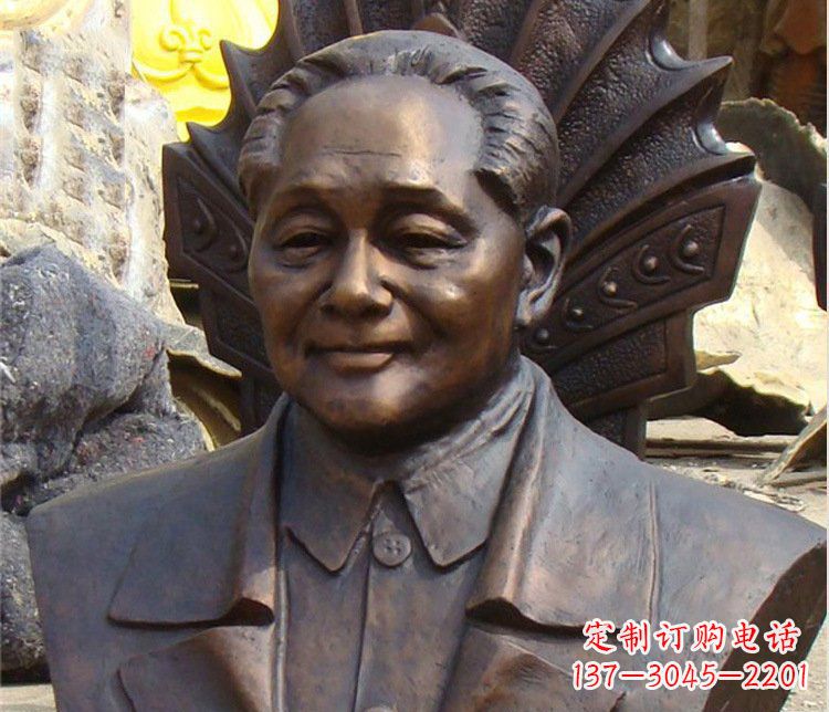 合肥铜雕广场邓小平肖像雕塑