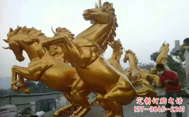 合肥铜雕广场飞马雕塑
