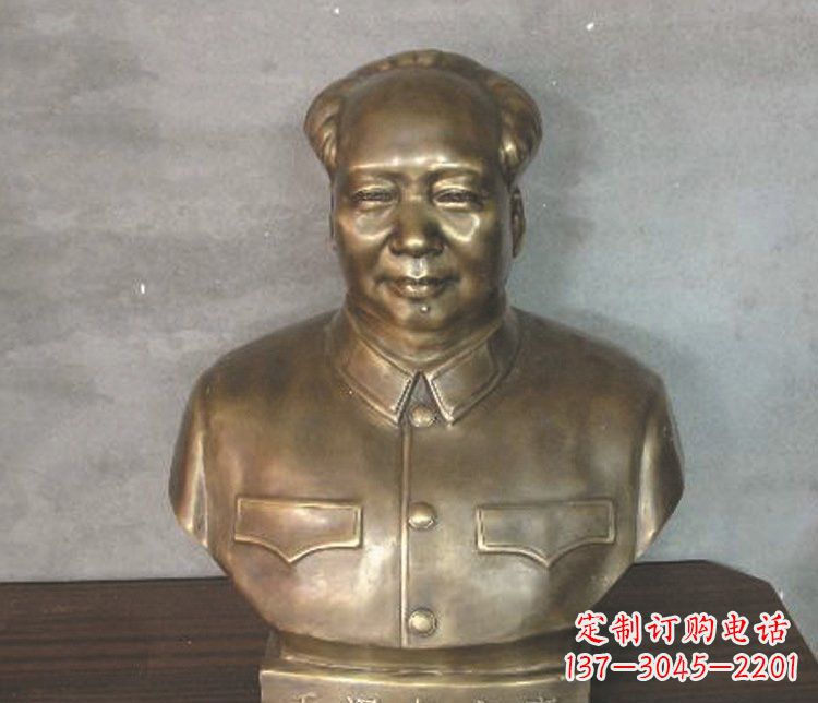 合肥铜雕广场纪念伟人毛主席雕塑
