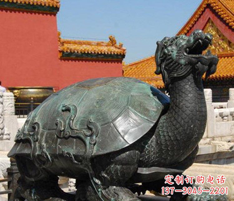 合肥铜雕广场龙龟动物雕塑