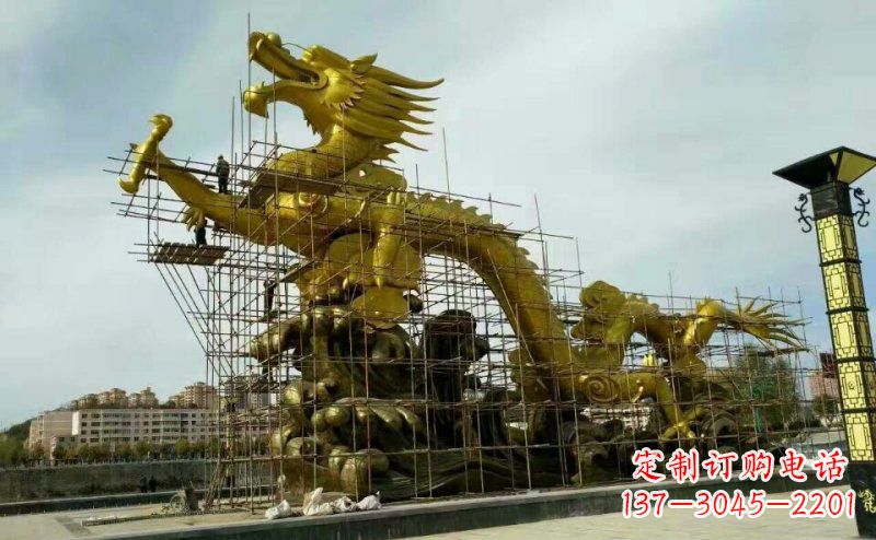 合肥铜雕广场神龙景观摆件